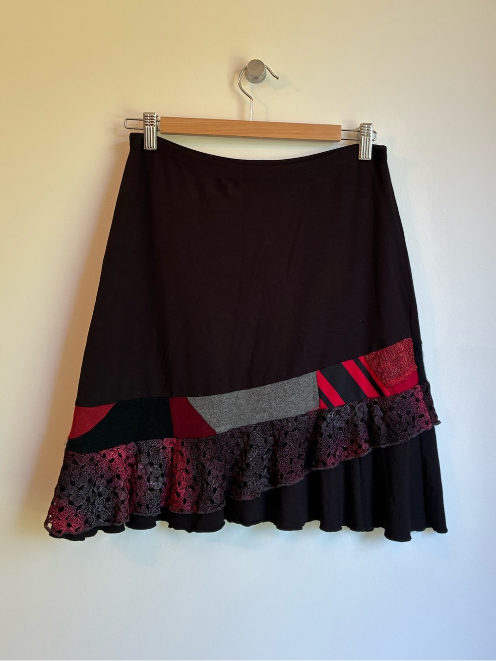 Myco Anna Quebec Designer Ruffle Asymmetric Skirt Made In Canada Size 1